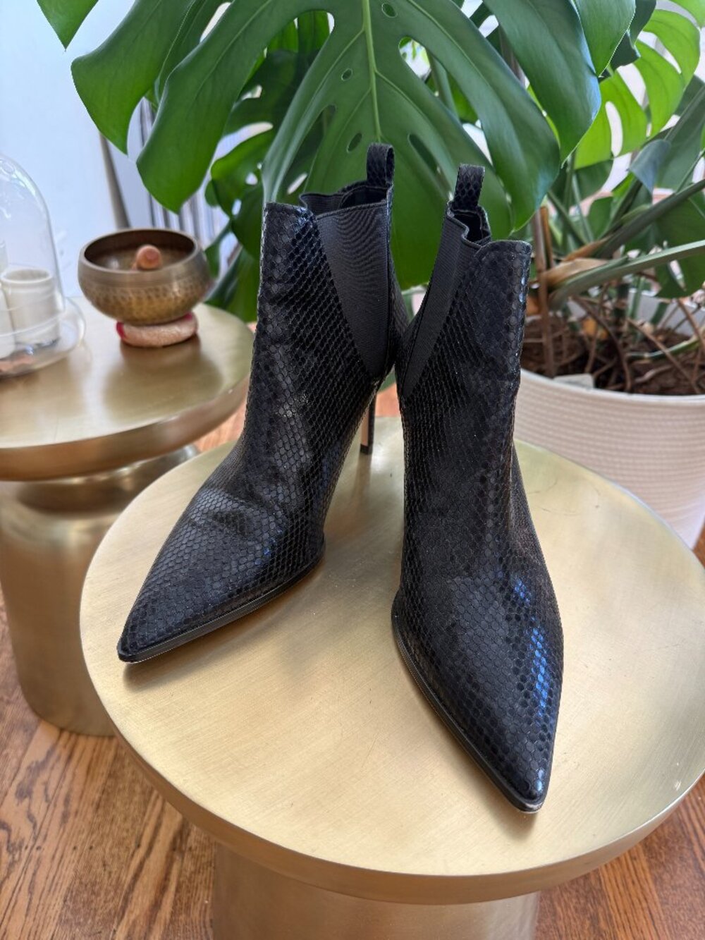 Leather Heeled Booties